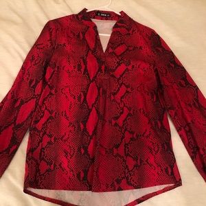 Snakeskin Blouse